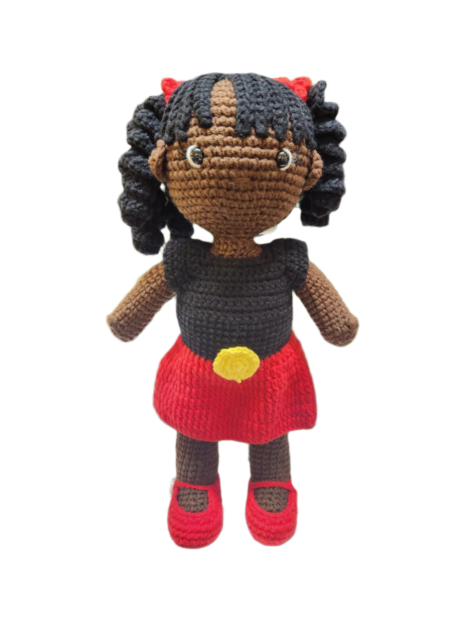 Suzie's Sunshine Dolls - Indigenous Australian Flag (long hair doll) - Alinta - Suzie's Sunshine Dolls