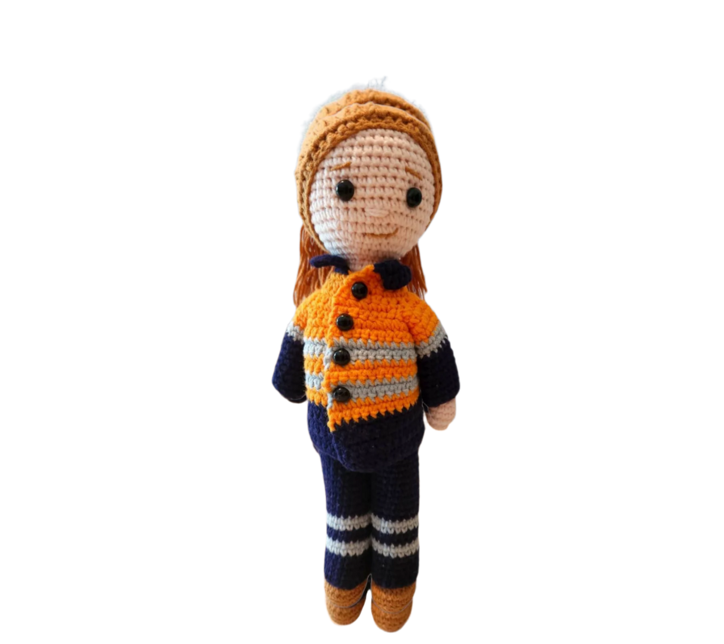 Suzie's Sunshine Dolls - Miner/Tradie - Orange Hi-viz