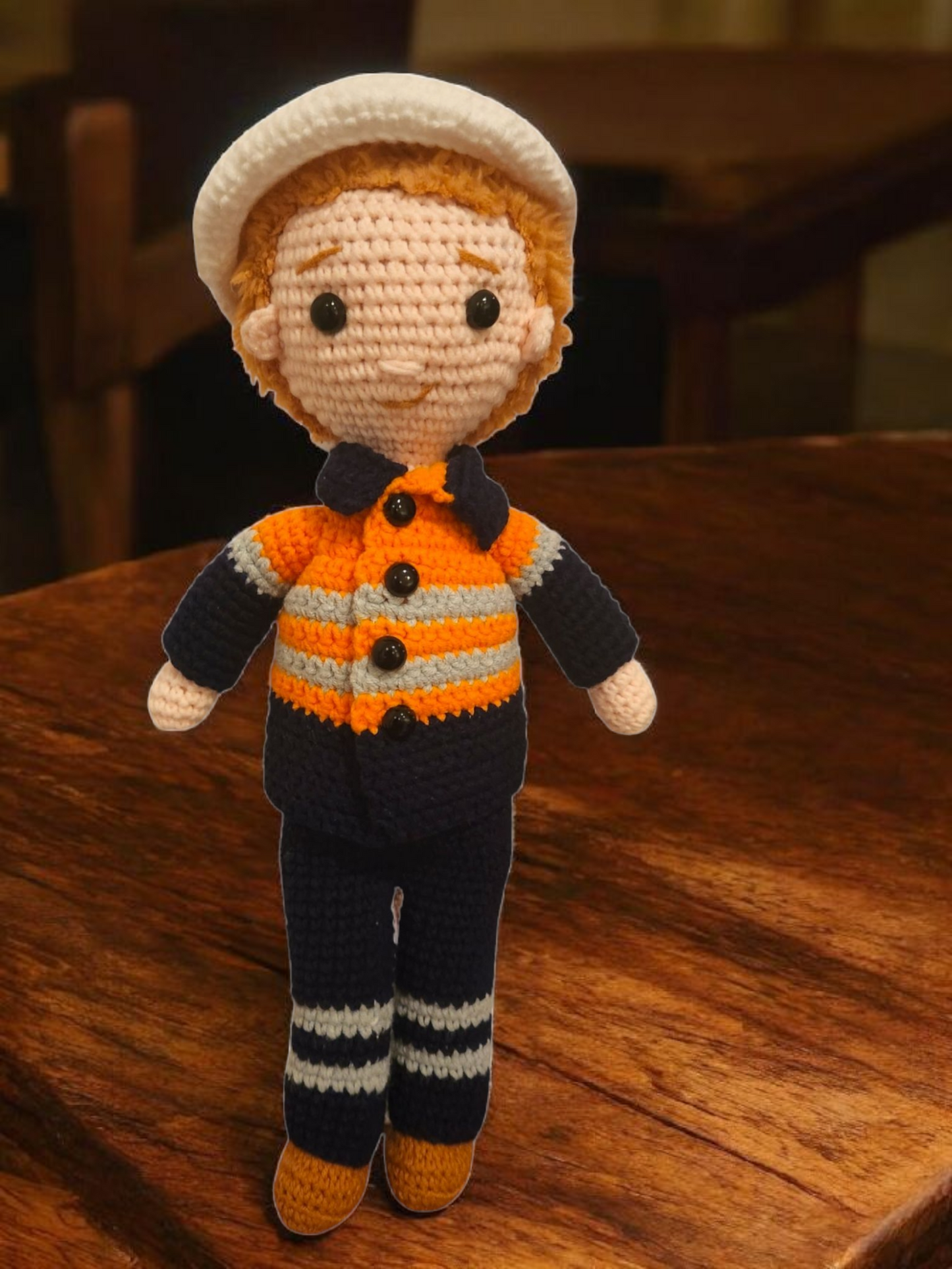 Suzie's Sunshine Dolls - Miner/Tradie - Orange Hi-viz