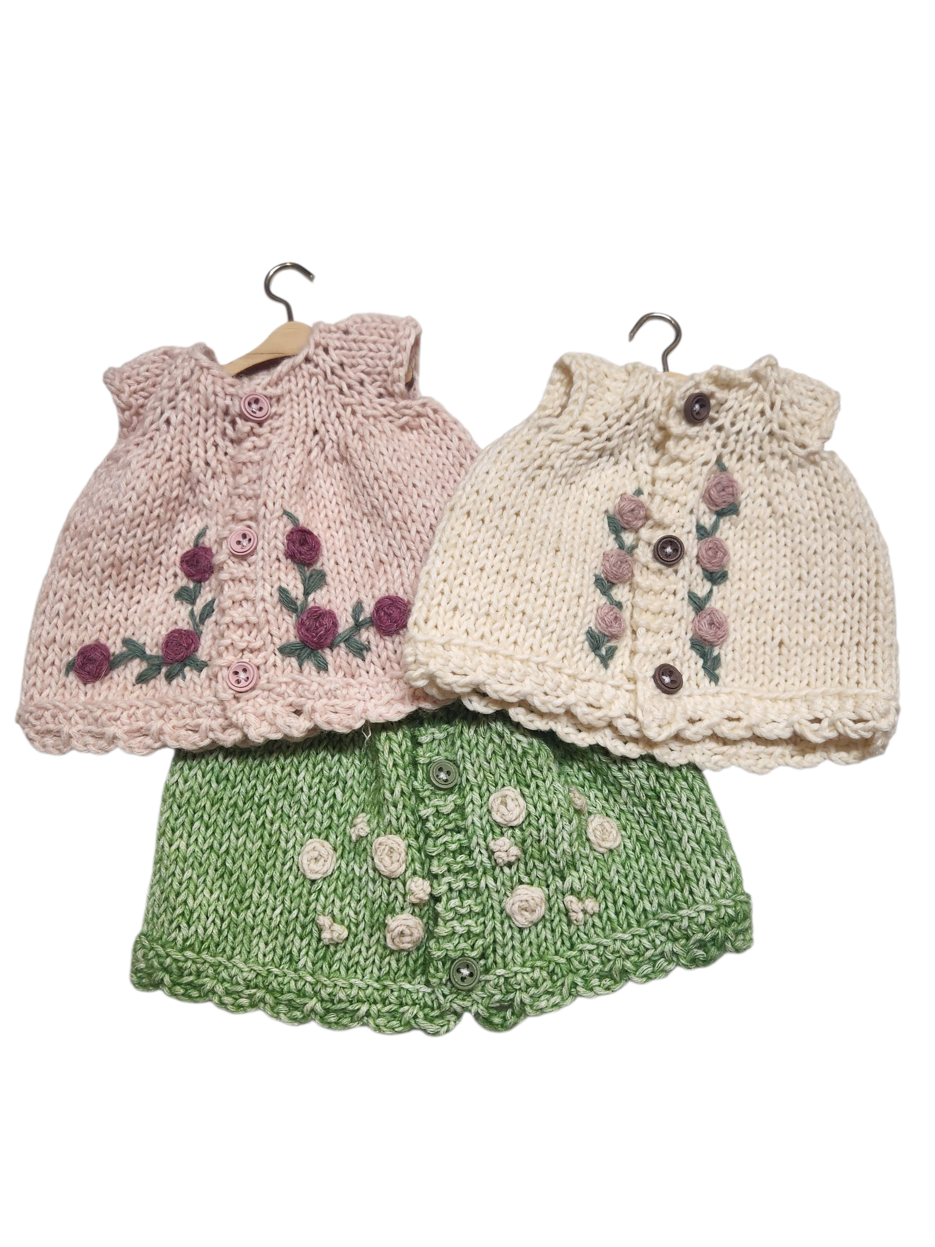 Suzie's Sunshine Dolls - Hand-Knitted Wool Outfits for Dolls – 100% Wool