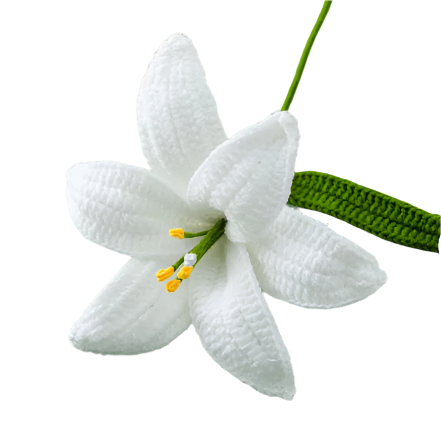 Suzie's Sunshine Dolls - Crocheted Flowers - Handmade Crochet Lily Flowers – Elegant & Everlasting Blooms - Suzie's Sunshine Dolls