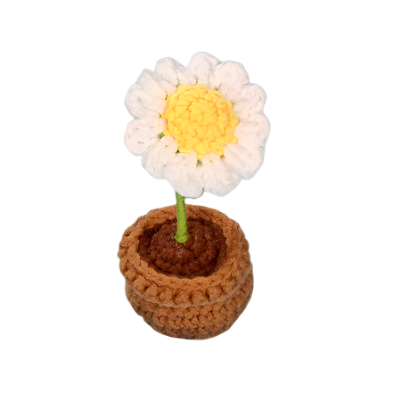 Suzie's Sunshine Dolls - Handcrafted Crochet Flower Pot Collection.