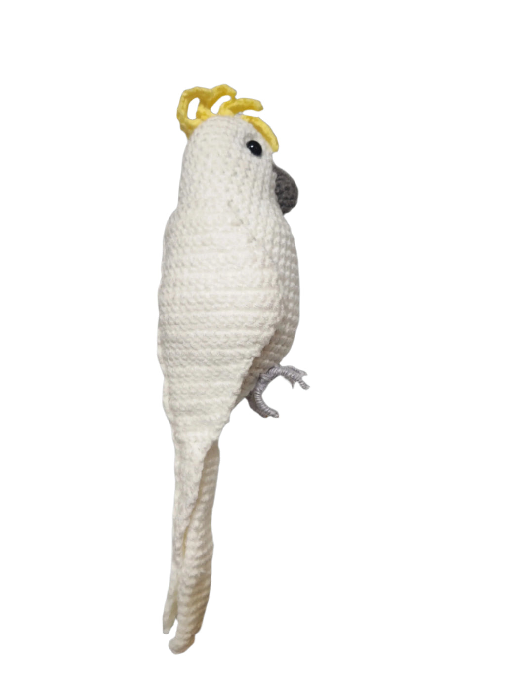 Suzie's Sunshine Dolls - Crocheted Birds - Black Cockatoo, Sulphur-Crested Cockatoo & Galah