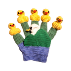 Suzie's Sunshine Dolls - Handmade Crochet Finger Puppet Gloves – Interactive Storytime Fun
