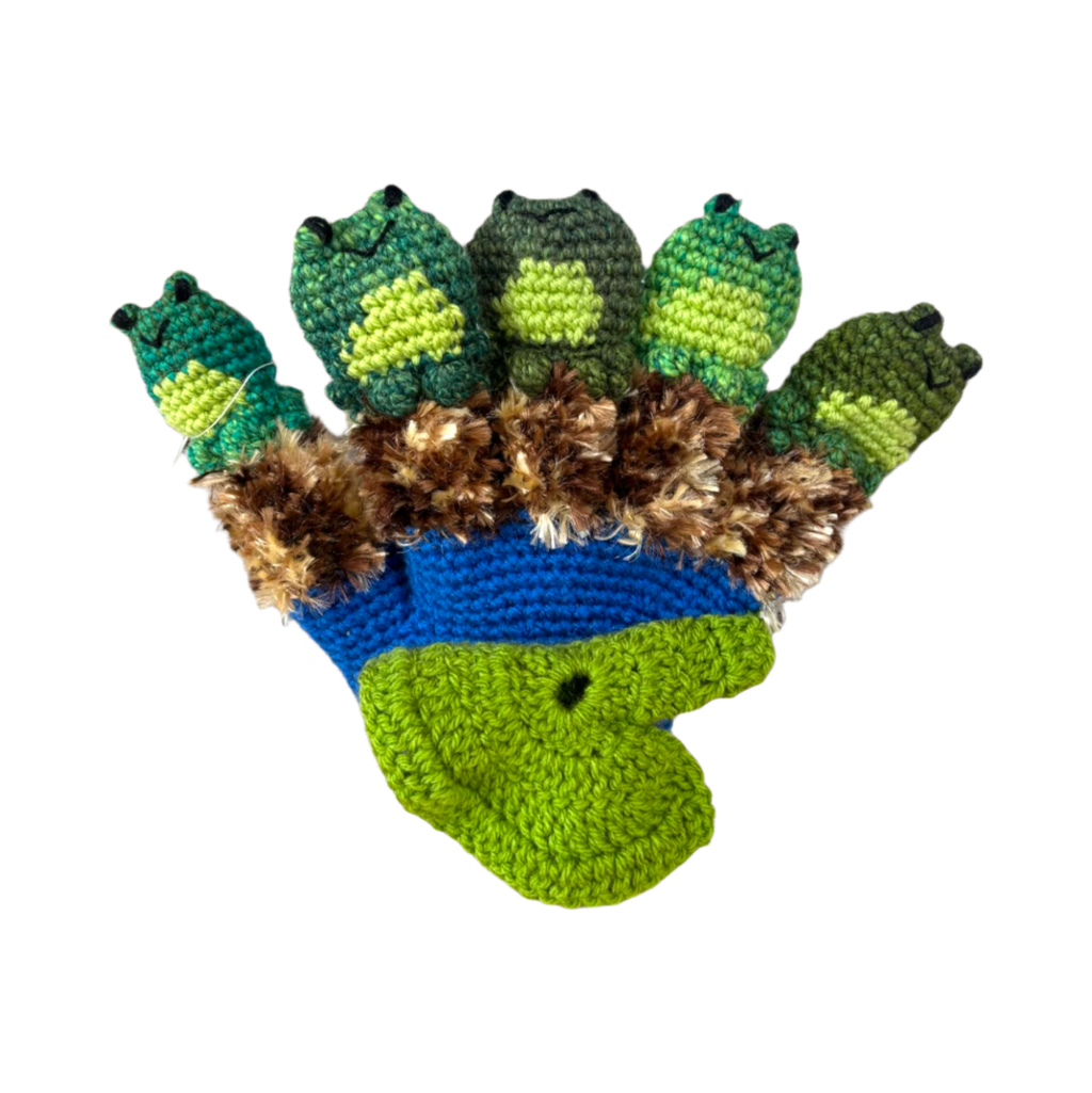 Suzie's Sunshine Dolls - Handmade Crochet Finger Puppet Gloves – Interactive Storytime Fun