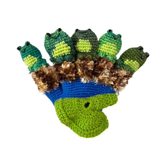 Suzie's Sunshine Dolls - Handmade Crochet Finger Puppet Gloves – Interactive Storytime Fun