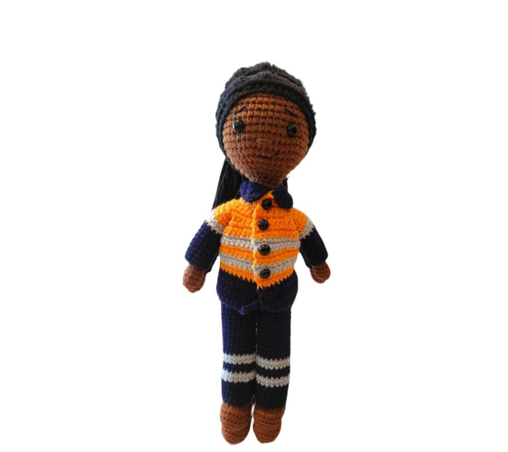 Suzie's Sunshine Dolls - Miner/Tradie - Orange Hi-viz