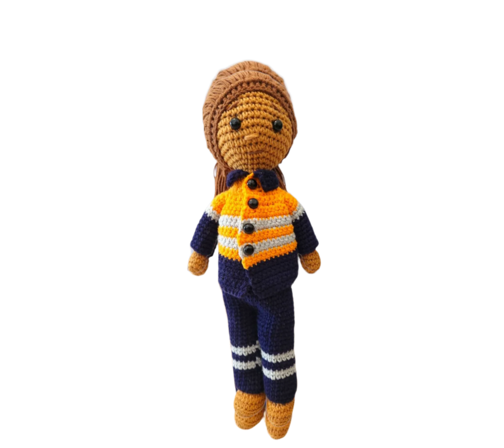 Suzie's Sunshine Dolls - Miner/Tradie - Orange Hi-viz