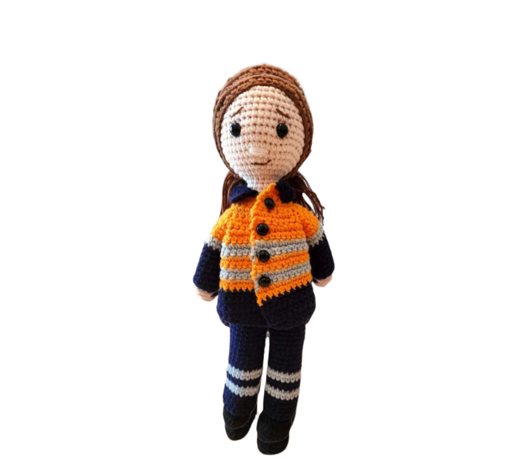 Suzie's Sunshine Dolls - Miner/Tradie - Orange Hi-viz