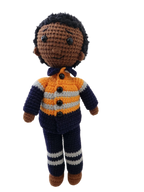 Suzie's Sunshine Dolls - Miner/Tradie - Orange Hi-viz