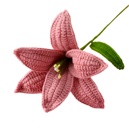 Suzie's Sunshine Dolls - Crocheted Flowers - Handmade Crochet Lily Flowers – Elegant & Everlasting Blooms