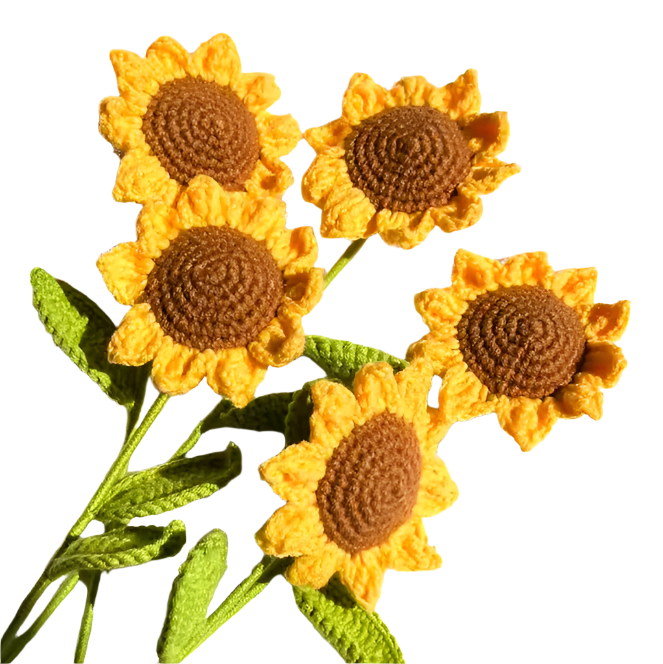 Suzie's Sunshine Dolls - Handcrafted Crochet Sunflowers