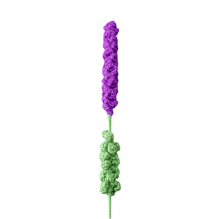 Suzie's Sunshine Dolls - Hand-Crocheted Lavender Stems