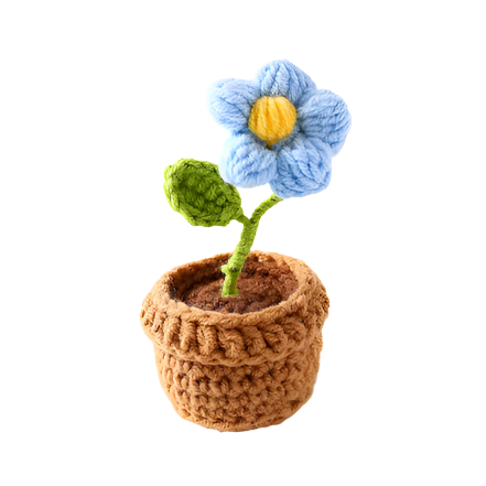 Suzie's Sunshine Dolls - Handcrafted Crochet Flower Pot Collection.