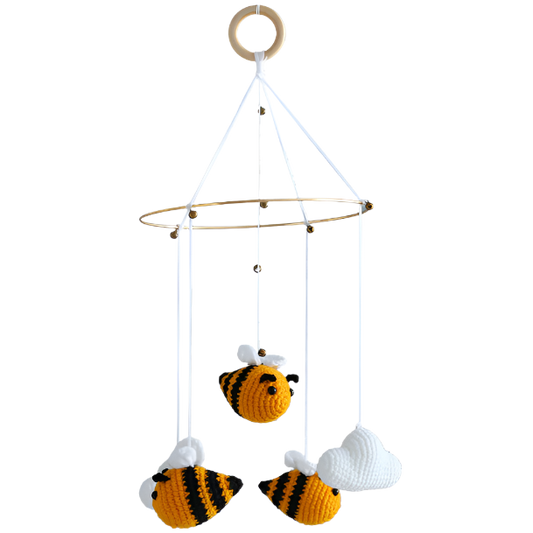 Suzie's Sunshine Dolls - Handmade Crochet Baby Crib Mobile – Buzzing with Charm