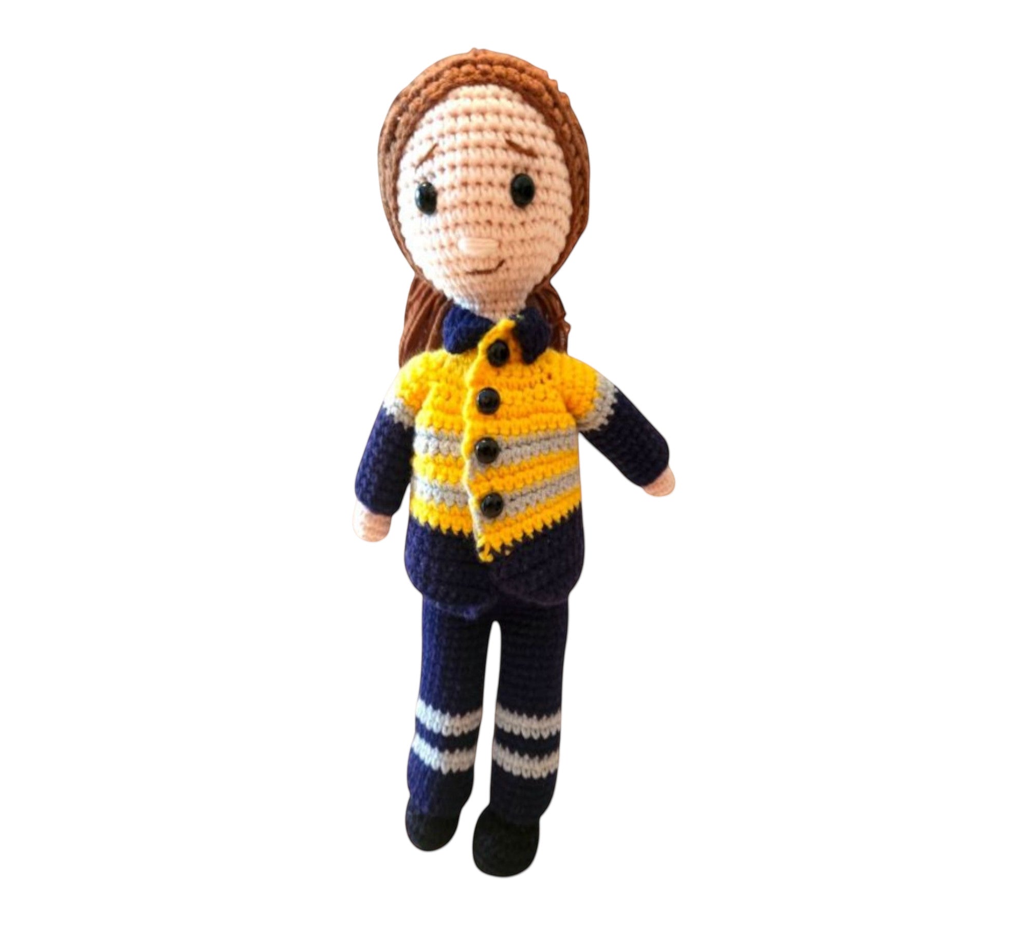 Suzie's Sunshine Dolls - Miner/Tradie - Yellow Hi-viz - Suzie's Sunshine Dolls